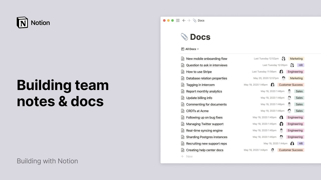 Team Notes & Docs