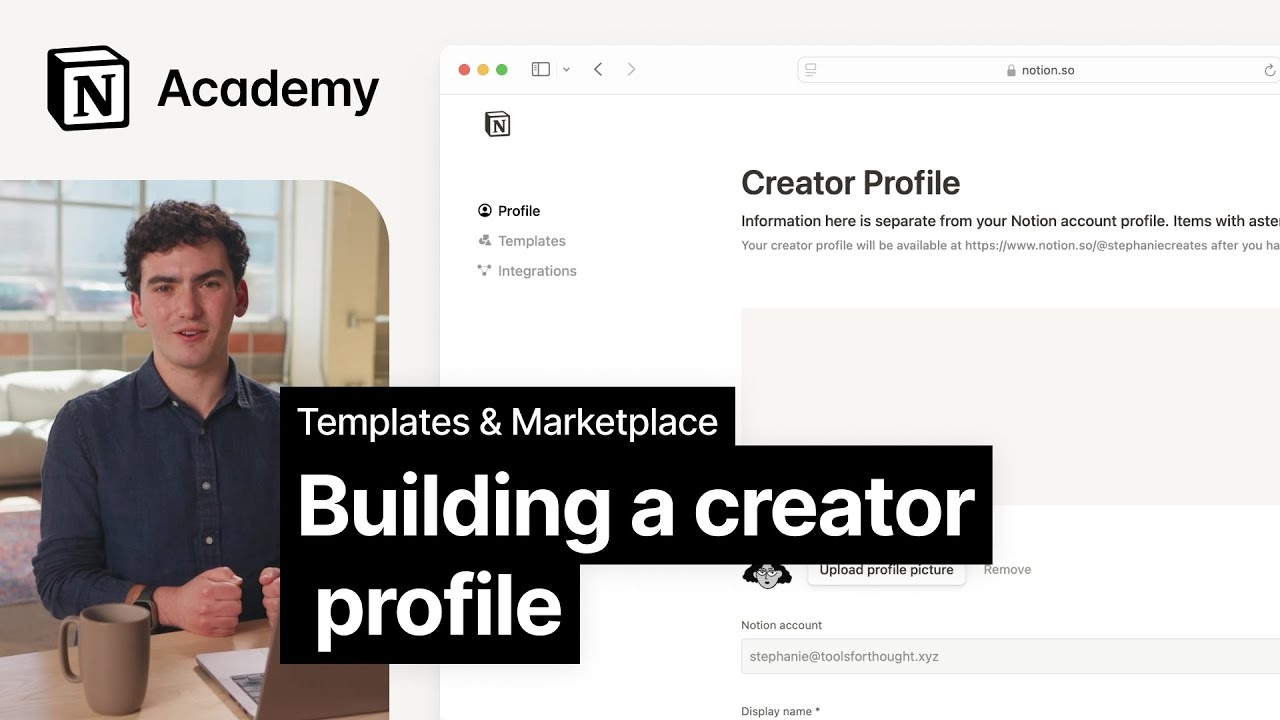 Building your creator profile