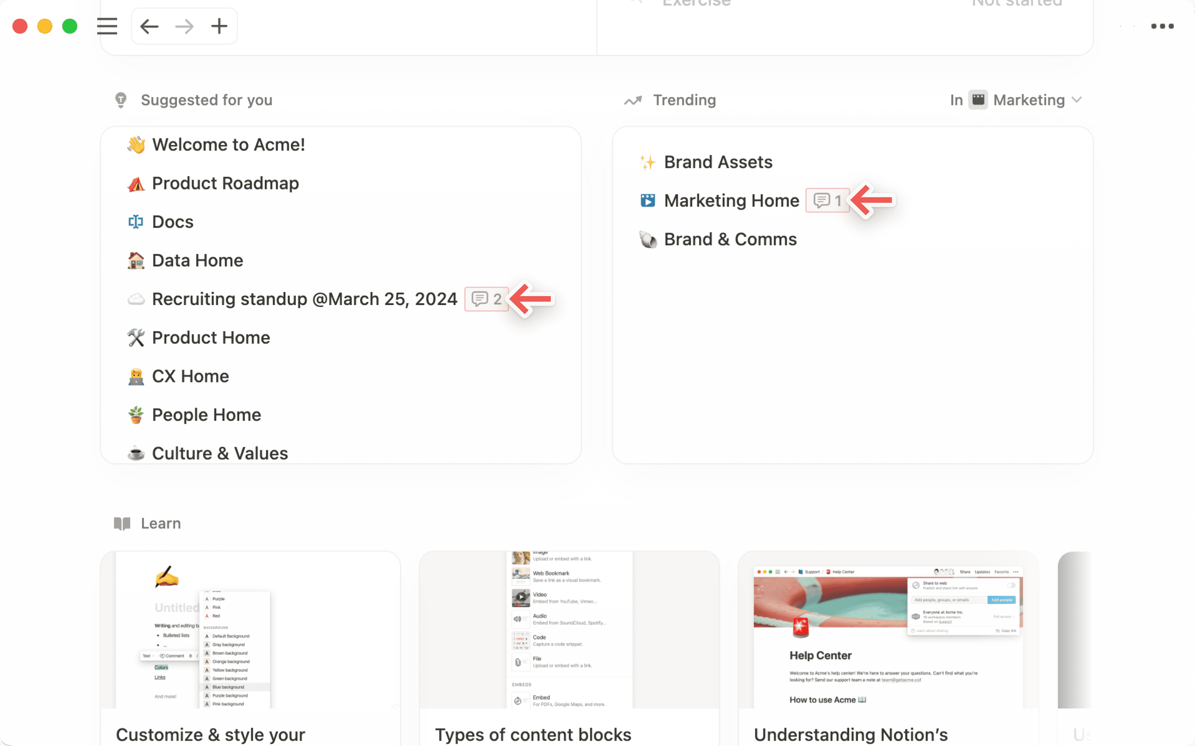 コメント: ホームのDBコメント