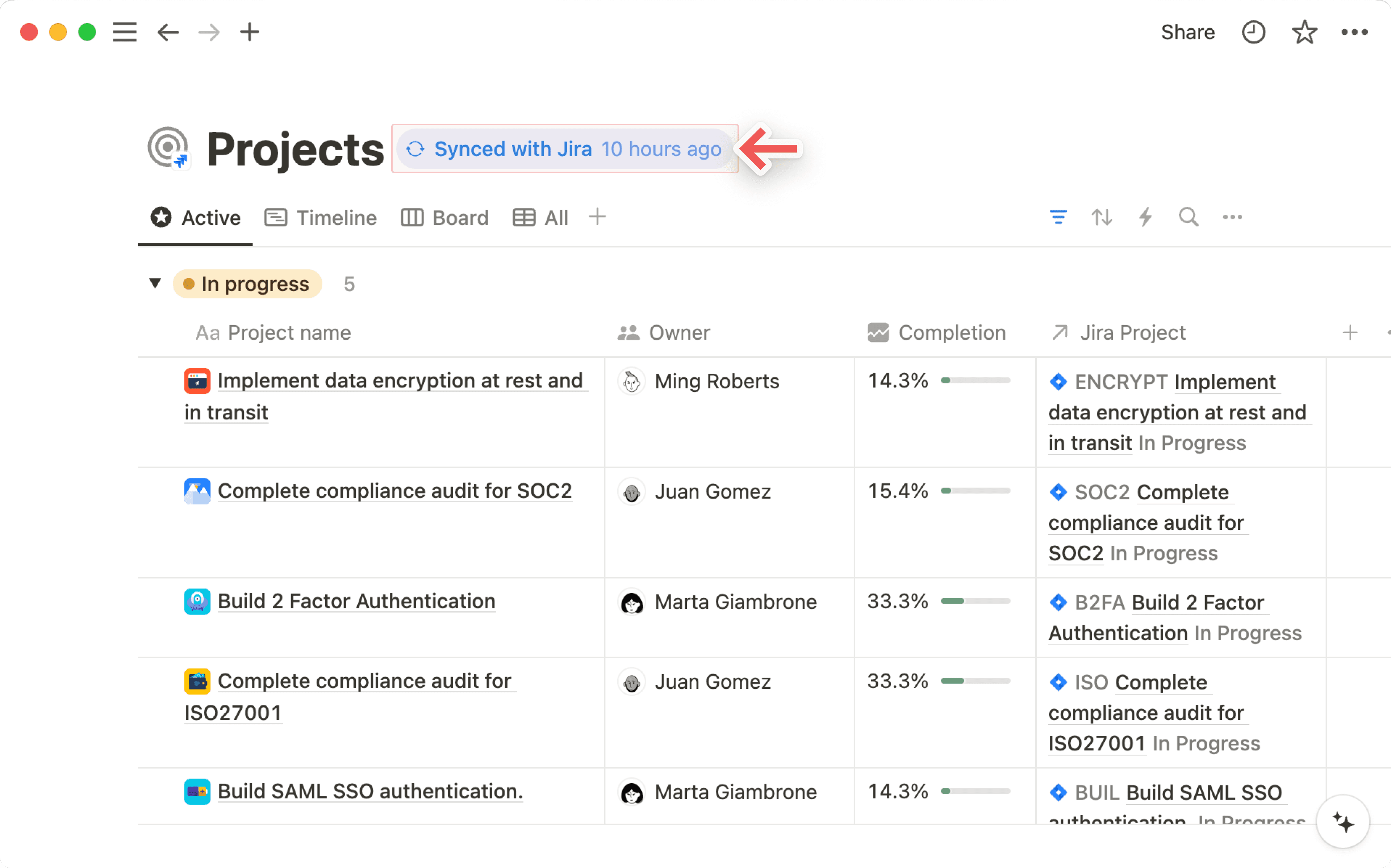 Aide : synchronisation avec Jira