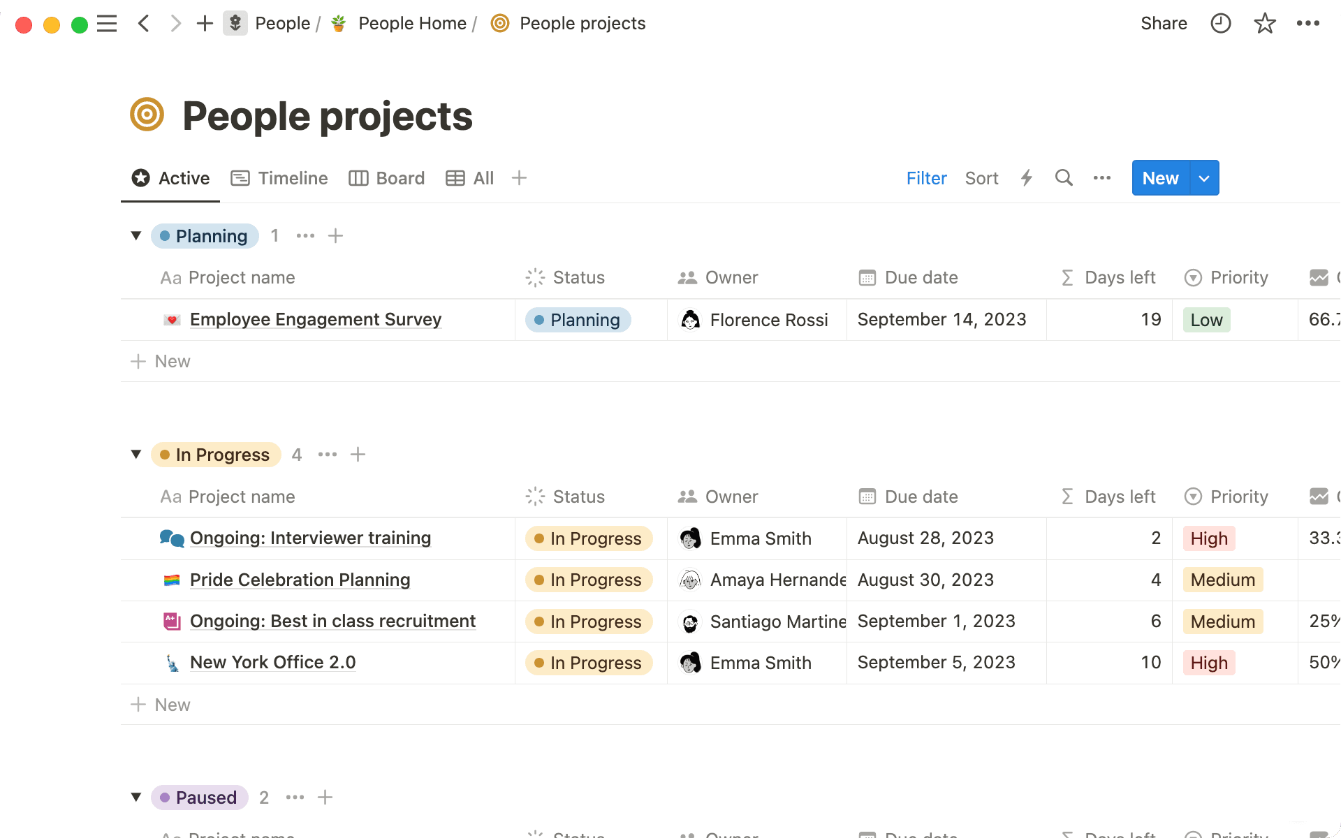 Utilisez une formule pour calculer le nombre de jours restants avant la date d’échéance d’un projet.
