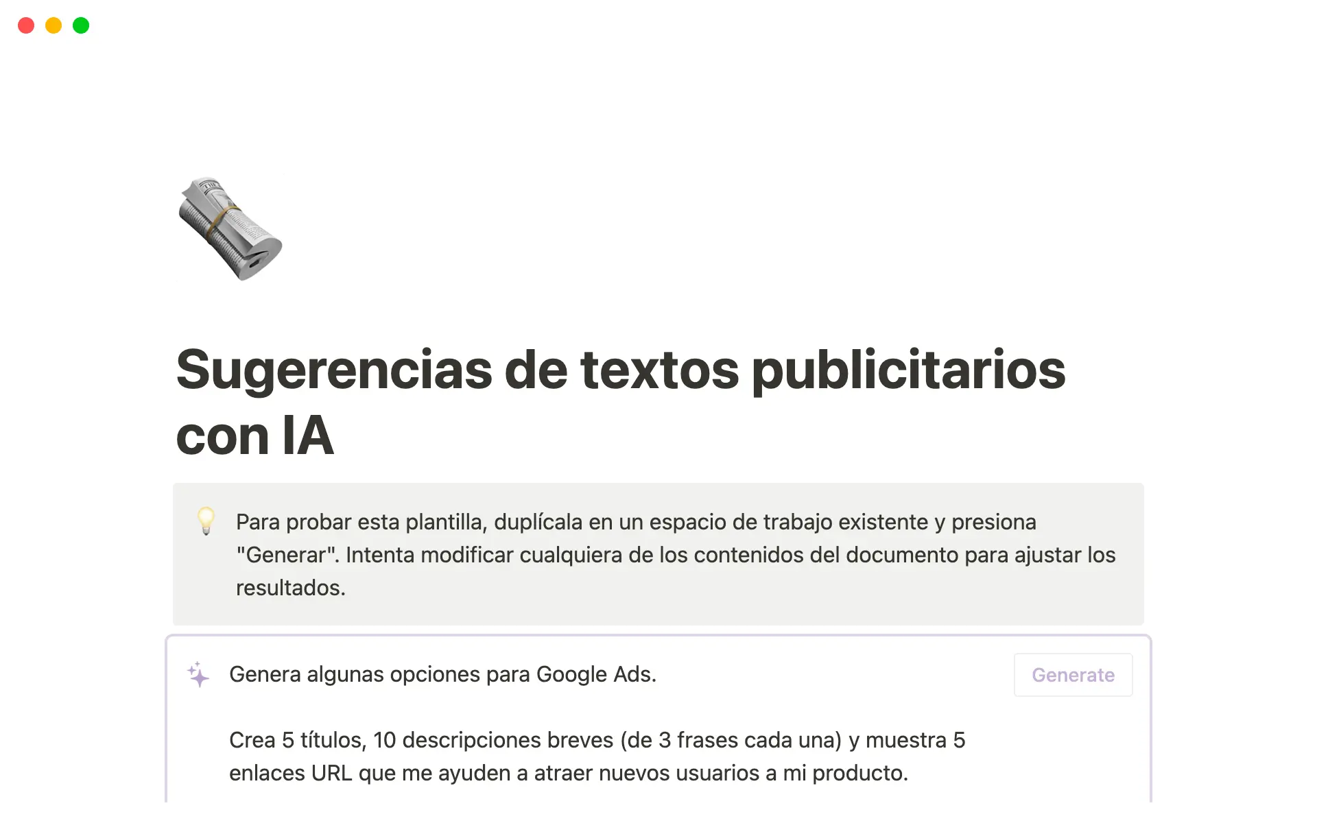 How to create email copy with Notion AI