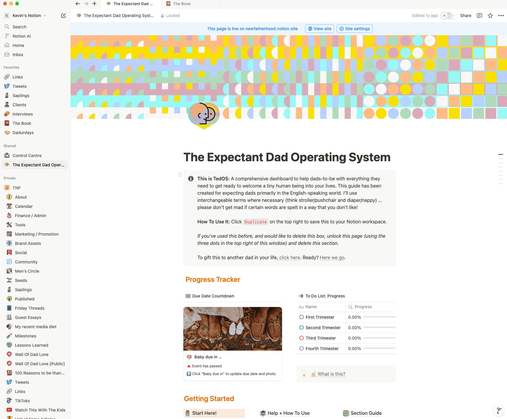Dad's operating system on Notion