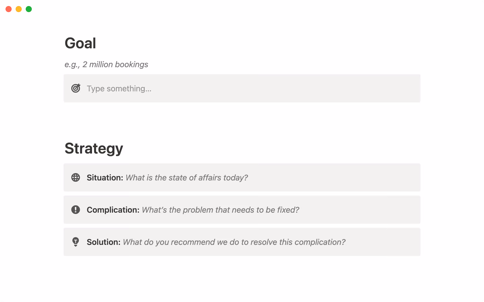 명확한 목표를 설정하고 전략을 수립하세요.
