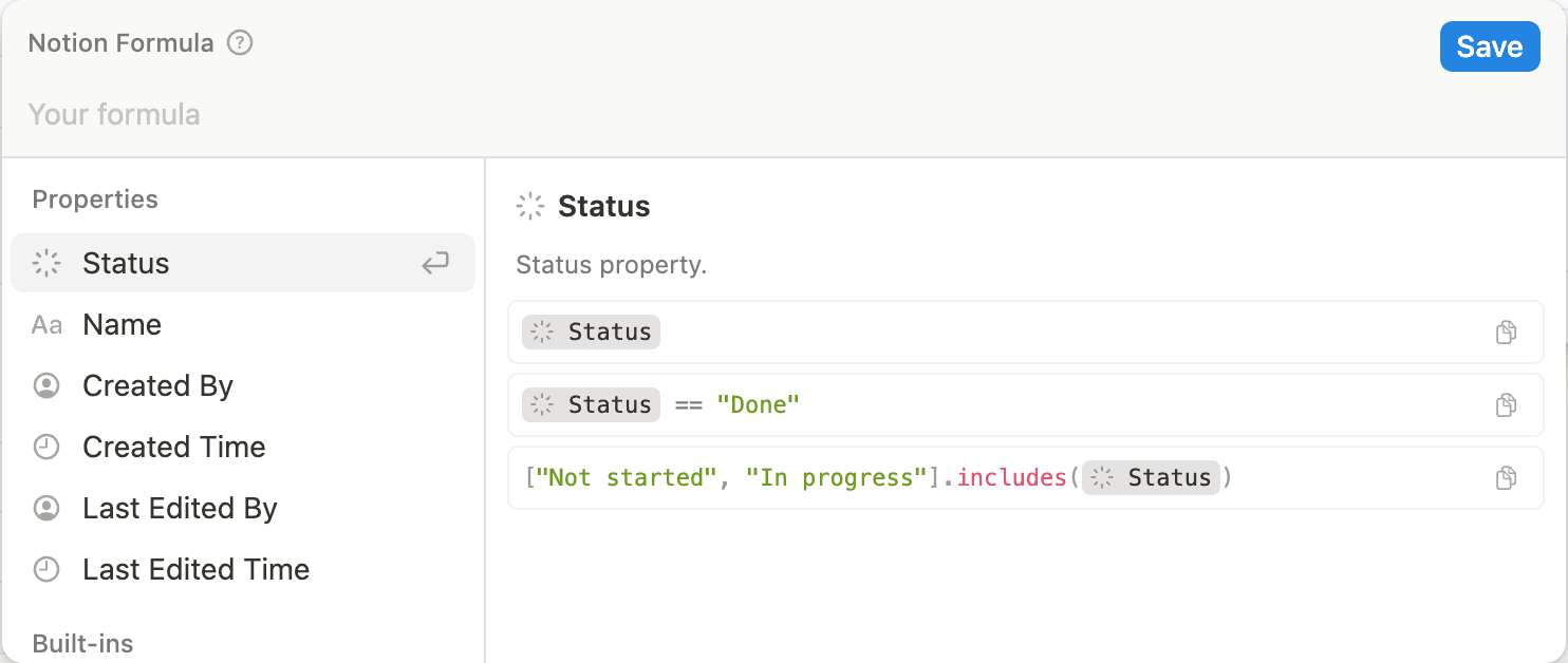 CA: Editor de fórmula