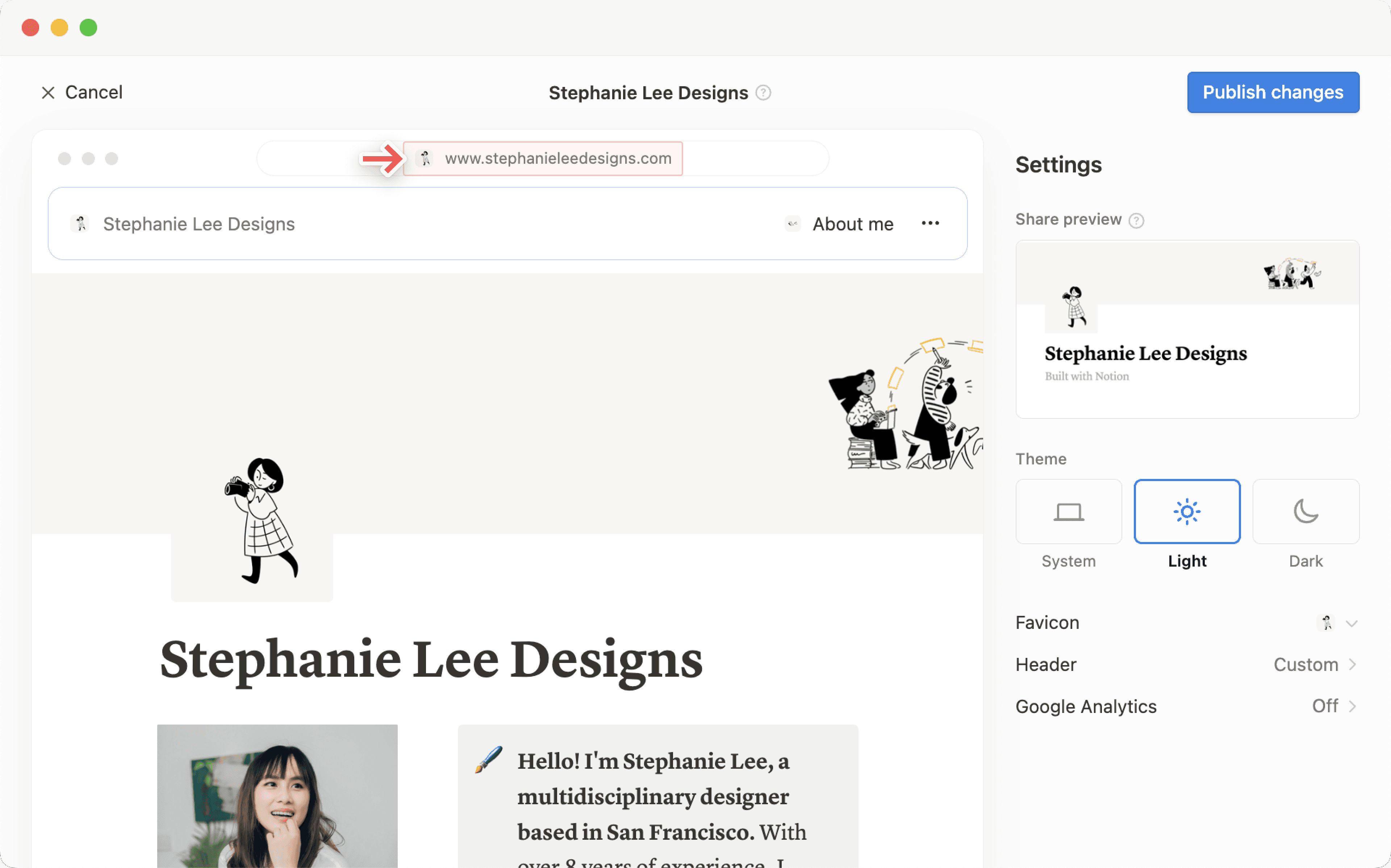hc: カスタムサイトファビコン