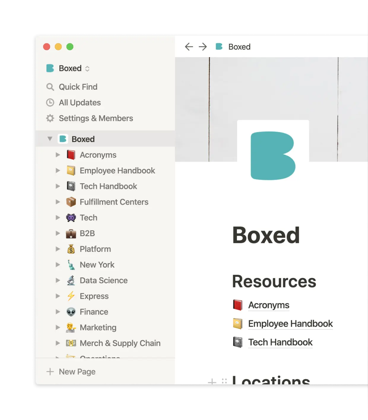 Boxed의 사이드바
