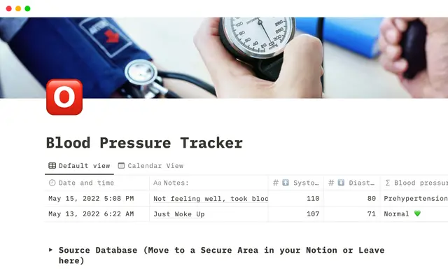 Blood Pressure Tracker