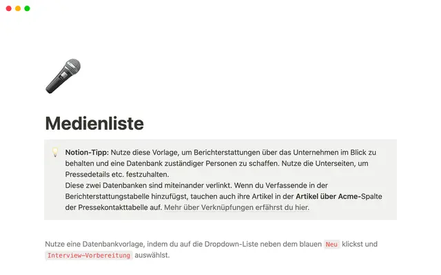 Medienliste