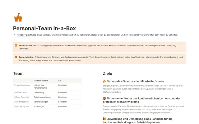 Personal-Team in-a-Box